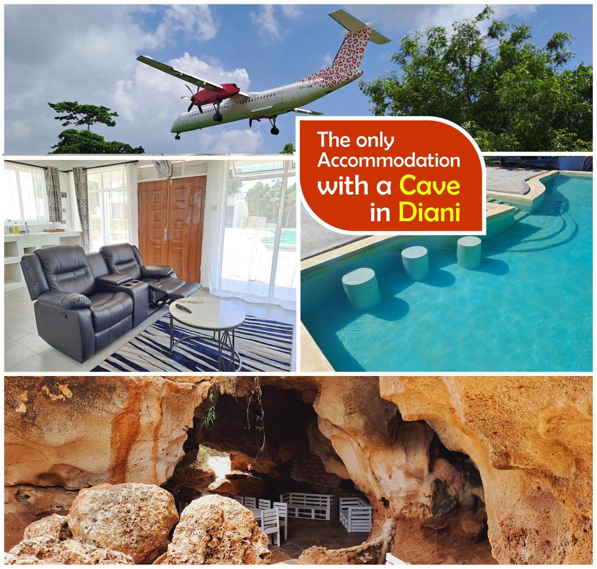 Cave Diani Holiday Apartments Diani Beach Exteriör bild